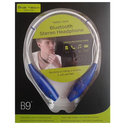 Audífonos Bluetooth Banda Cuello Manos Libres B9+