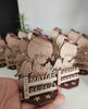 Angel Base / MDF / Corte Láser / Recuerdo / Recuerdos para Bautizos