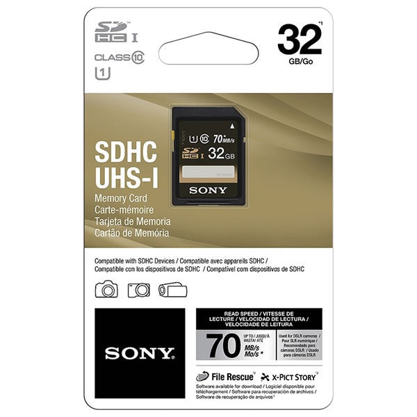 Memoria SD Sony 32GB, Clase 10