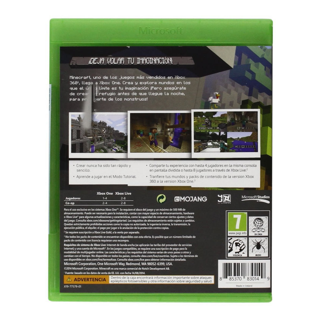 Minecraft Xbox One Code Minecraft Xbox One Código Digital – Aknology.com